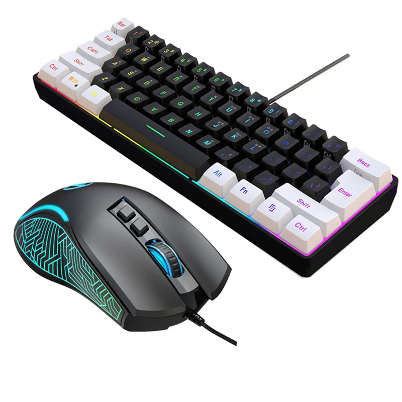 Gaming Keyboard And Mouse Set - 키보드 및 마우스 60% 컴퓨터 게임용