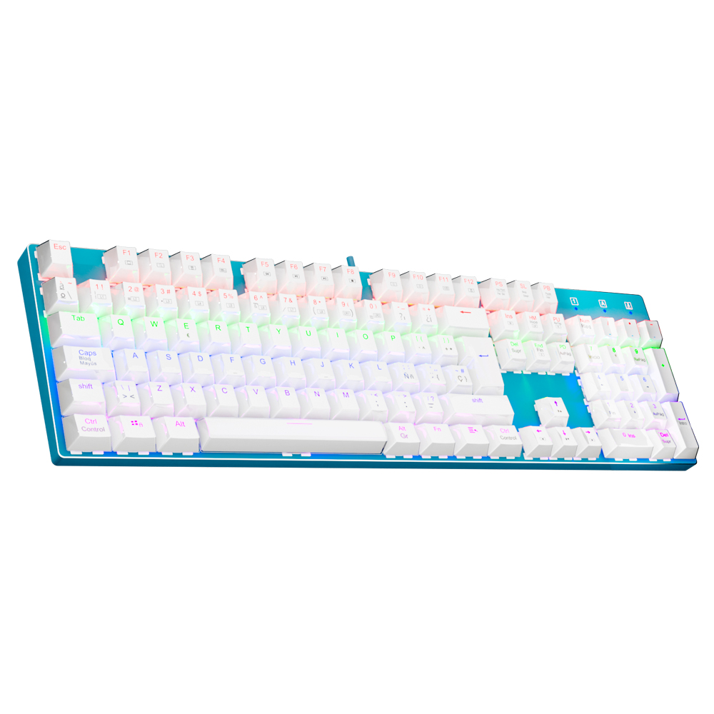 Gaming Keyboard Blue Switches - E-YOOSO Z88 레인보우 팔콘 USB 기계식