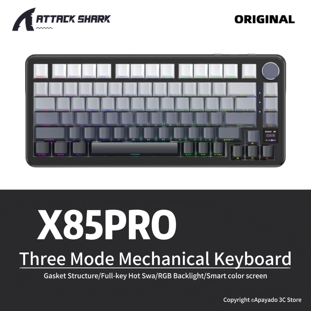 Gaming Keyboard Mini Mechanical - X85Pro ATTACK SHARK 게이밍 키보드 무선,
