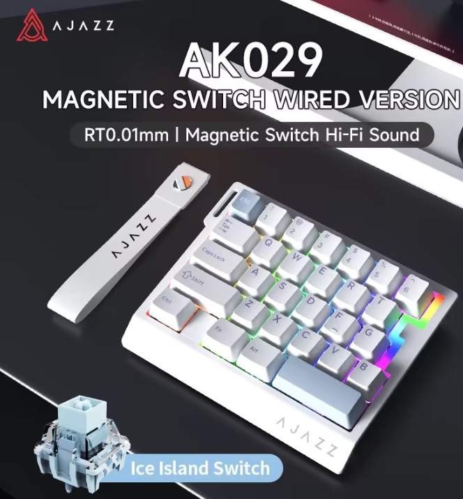 Gaming Keyboard Mini Mechanical - AK029 유선 한손 게이밍 키보드 HE