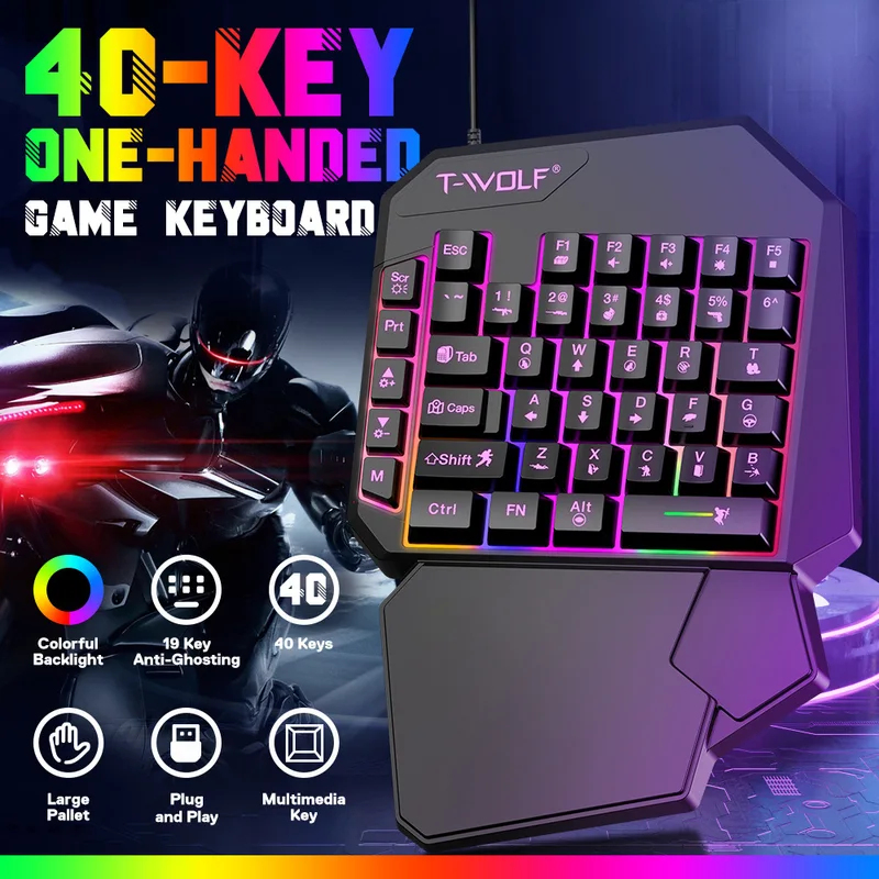 Gaming Keyboard 1 Hand - 5 in 1 세트 35키 한손
