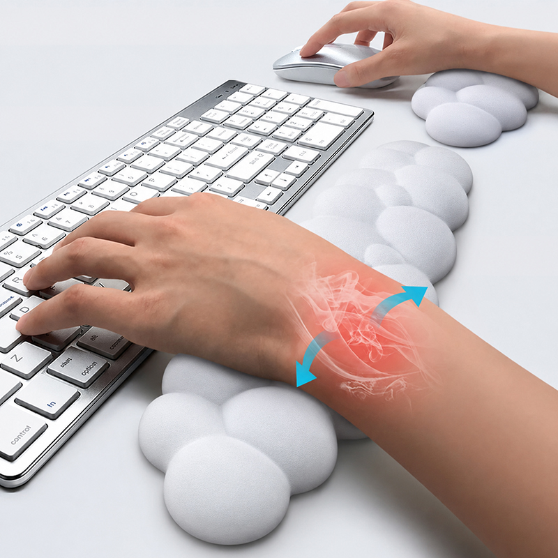 Gaming Keyboard Hand - 손목 받침대가 있는 마우스 패드 키보드