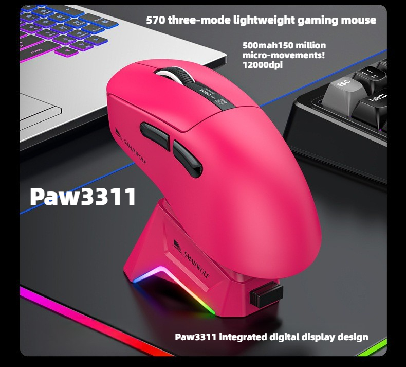 Gaming Keyboard 1 Hand - 무선 블루투스 게이밍 마우스 RS7, PAW311