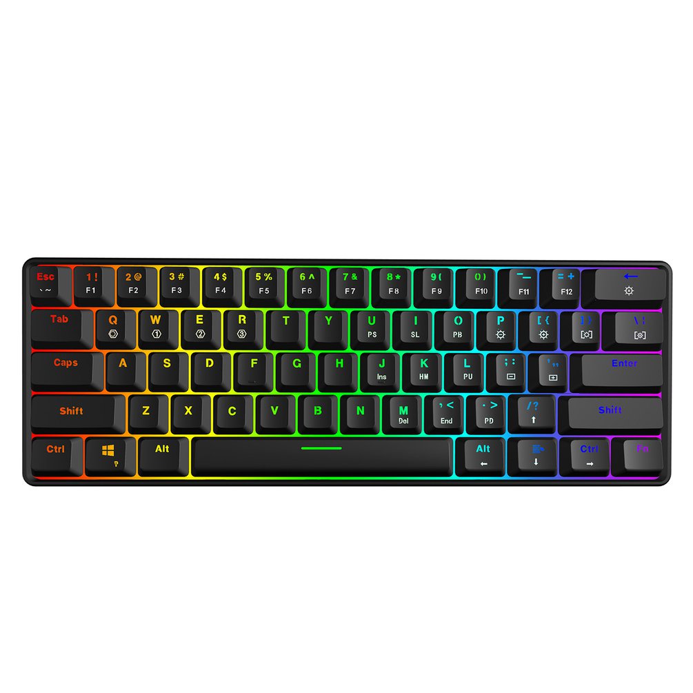 Gaming Keyboard Blue Switches - SKYLOONG GK61 미니 휴대용 60% 게이머