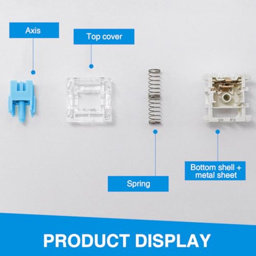 Gaming Keyboard Blue Switches - 108개 블루 택타일 기계식 키보드 스위치