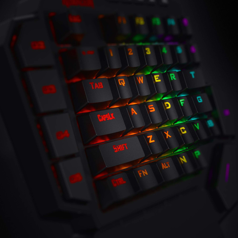 Redragon K585 DITI 한 손으로 RGB 기 - Gaming Keyboard 1 Hand 리뷰 및 가격