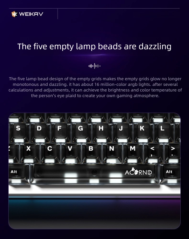 새로운 WEIKAV Nut65 알루미늄 합금 기계식 키 - Gaming Keyboard Mini Mechanical 리뷰 및 가격