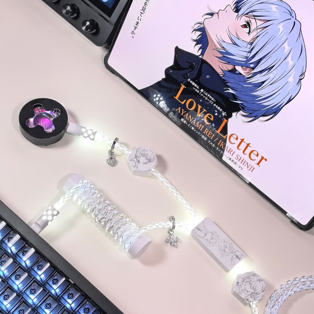 미지의 오류 D40 쿨 화이트 라이트 마그네틱 키보드  - Gaming Keyboard Type C 리뷰 및 가격