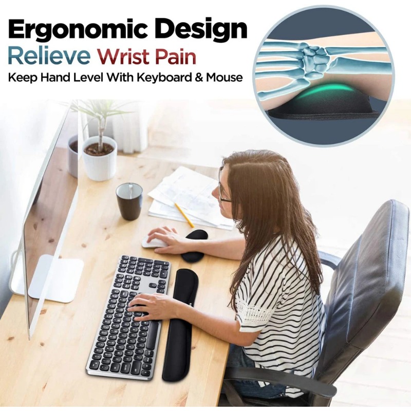 인체공학적 키보드 손목 받침대와 메모리폼 마우스 패드  - Gaming Keyboard And Mouse Set 리뷰 및 가격