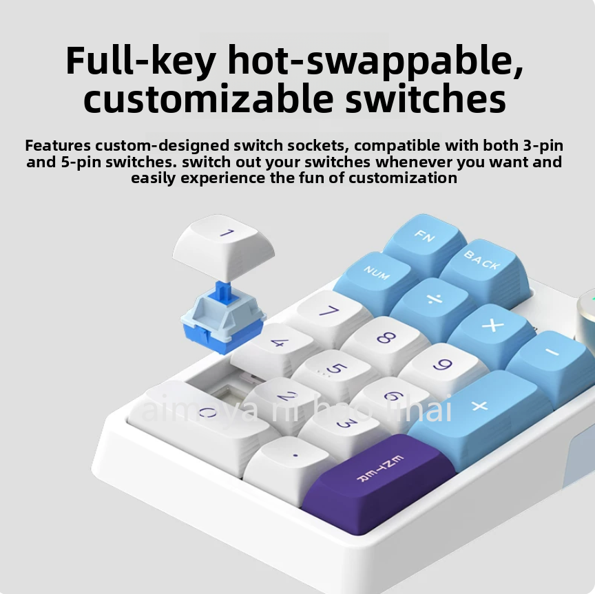 Kzzi K20 미니 키패드 3가지 모드 블루투스 무선 - Gaming Keyboard Mini Mechanical 리뷰 및 가격