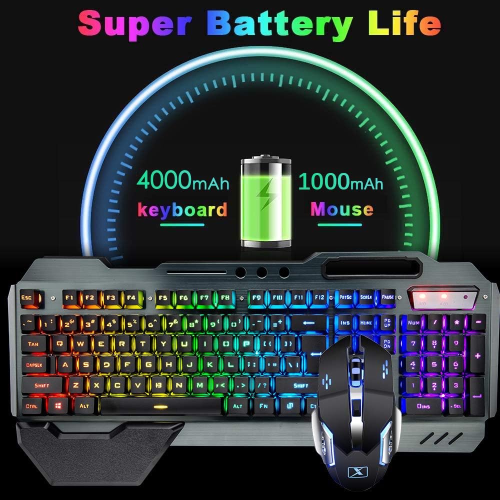 무선 게임용 키보드 및 마우스 콤보, 레인보우 LED  - Gaming Keyboard Extension 리뷰 및 가격