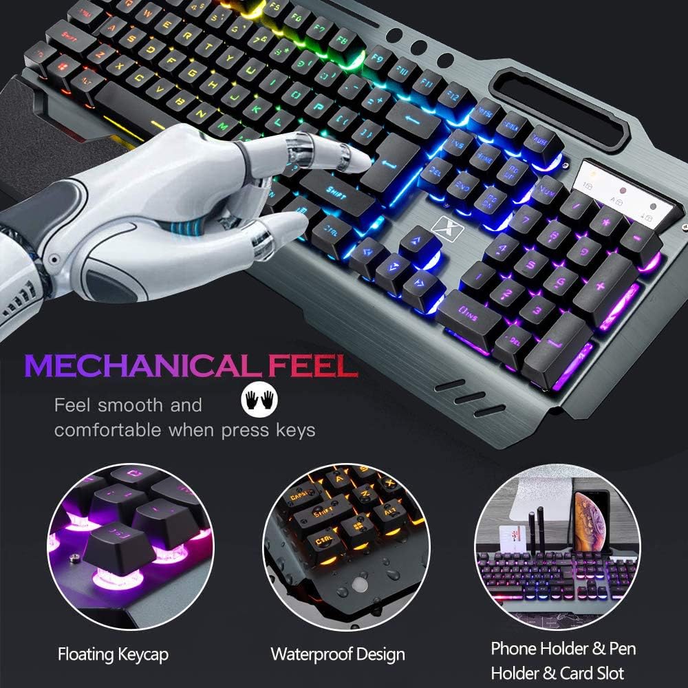 무선 게임용 키보드 및 마우스 콤보, 레인보우 LED  - Gaming Keyboard Extension 리뷰 및 가격