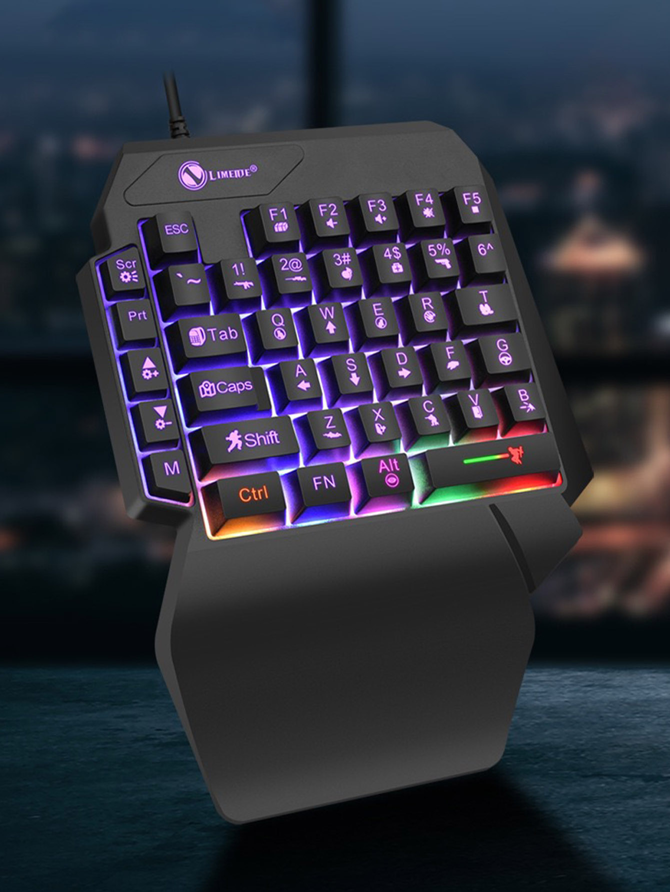 기계식 한손용 라이트 게임 유선 키보드, 라듐 각인 문 - Gaming Keyboard 1 Hand 리뷰 및 가격