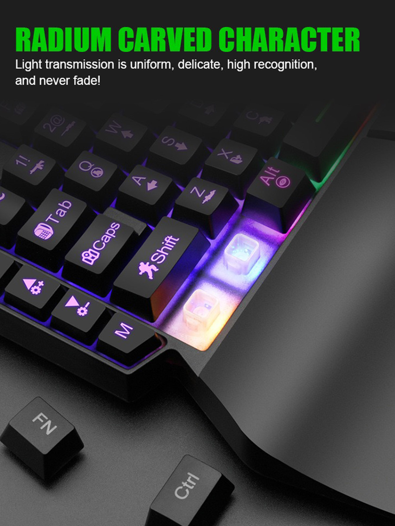 기계식 한손용 라이트 게임 유선 키보드, 라듐 각인 문 - Gaming Keyboard 1 Hand 리뷰 및 가격