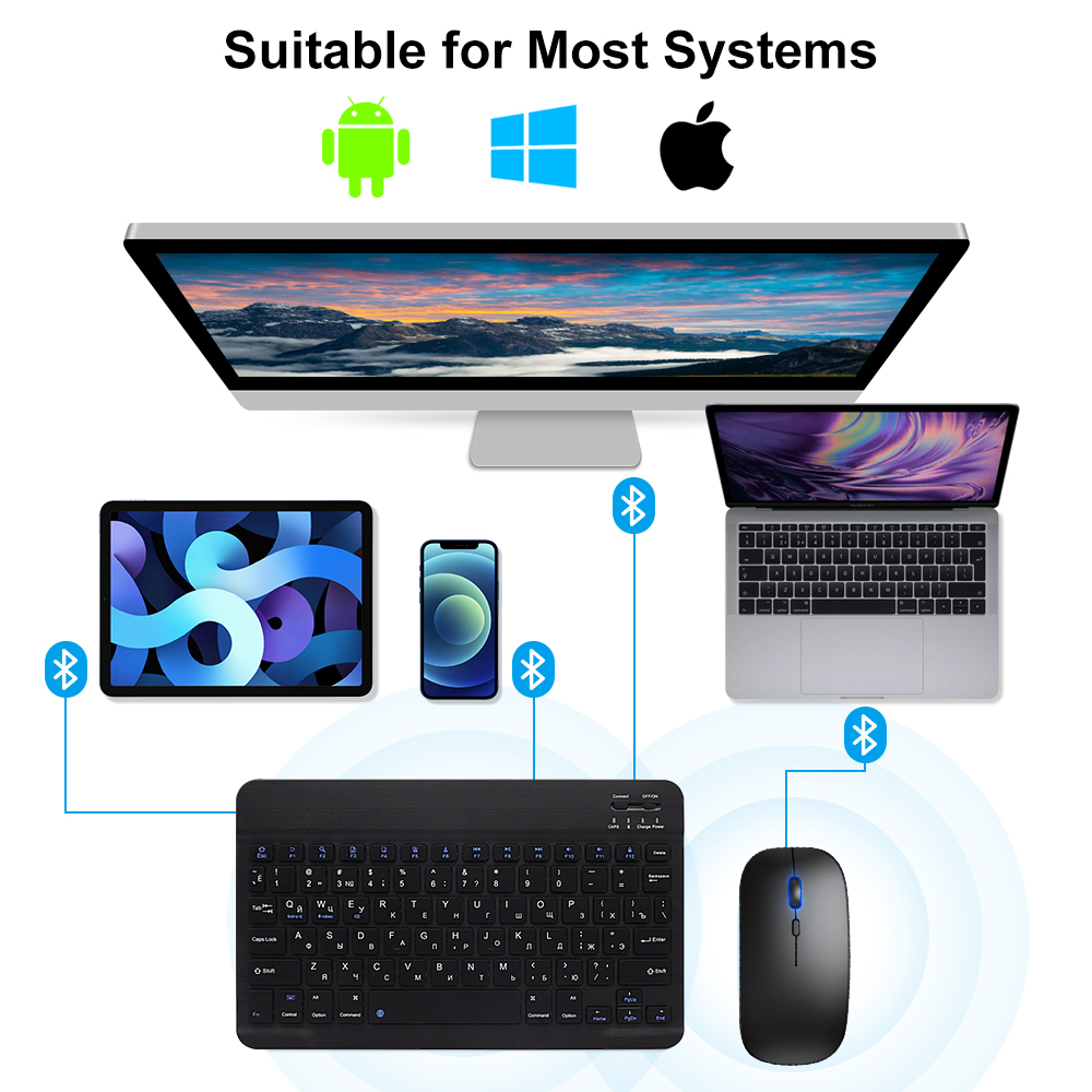 iPad 용 Bluetooth 키보드 및 마우스 Xia - Gaming Keyboard And Mouse Set 리뷰 및 가격
