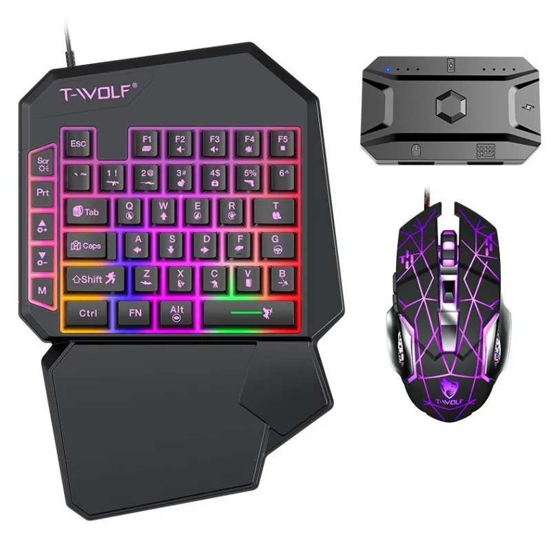 5 in 1 세트 35키 한손 미니 게이밍 키보드 US - Gaming Keyboard 1 Hand 리뷰 및 가격