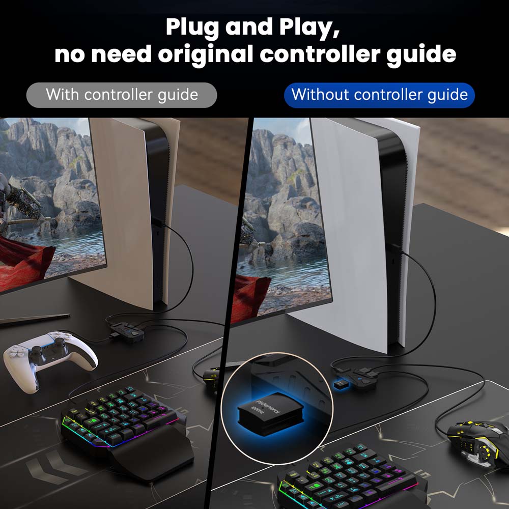 PS5 게임용 키보드 마우스 콤보 USB 타입 C 컨버 - Gaming Keyboard And Mouse Set 리뷰 및 가격