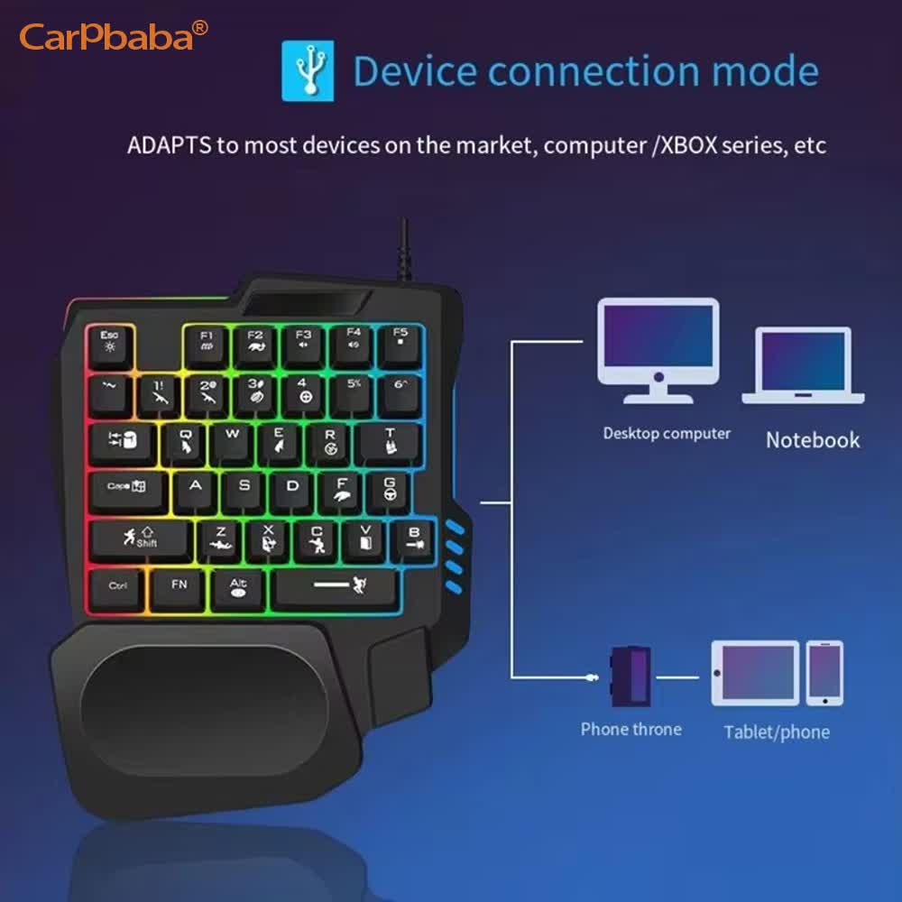 USB 싱글 핸드 원핸드 게이밍 키트 안드로이드 및 P - Gaming Keyboard 1 Hand 리뷰 및 가격