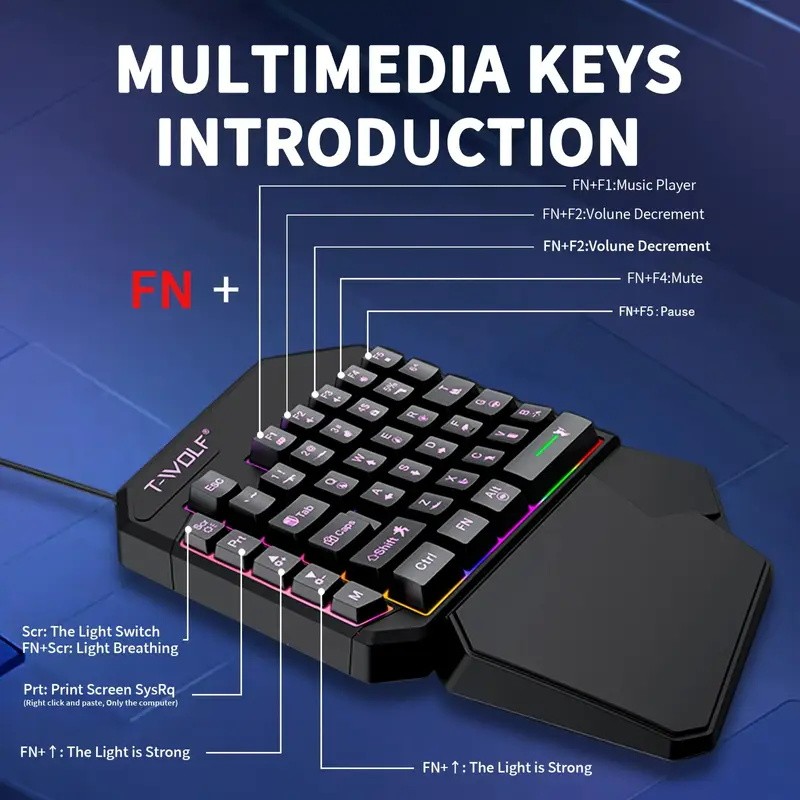 FocusOnPC TF900 2-in-1 모바일 게임  - Gaming Keyboard And Mouse Set 리뷰 및 가격