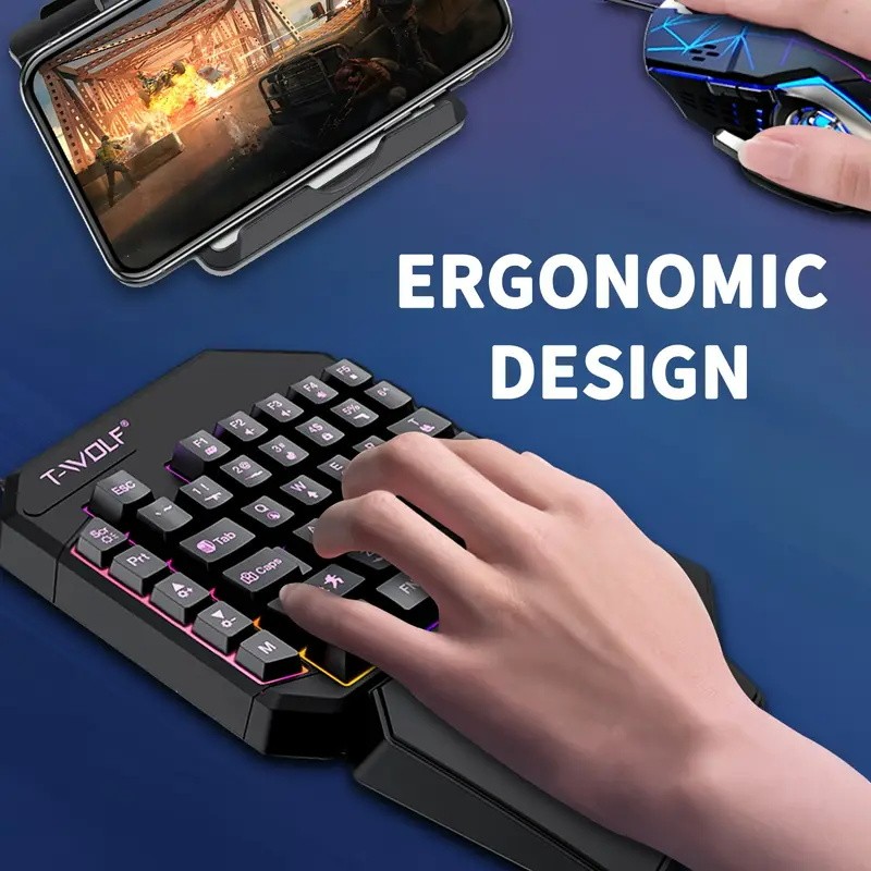 FocusOnPC TF900 2-in-1 모바일 게임  - Gaming Keyboard And Mouse Set 리뷰 및 가격