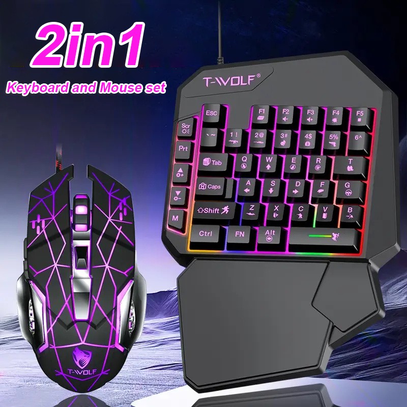 FocusOnPC TF900 2-in-1 모바일 게임  - Gaming Keyboard And Mouse Set 리뷰 및 가격