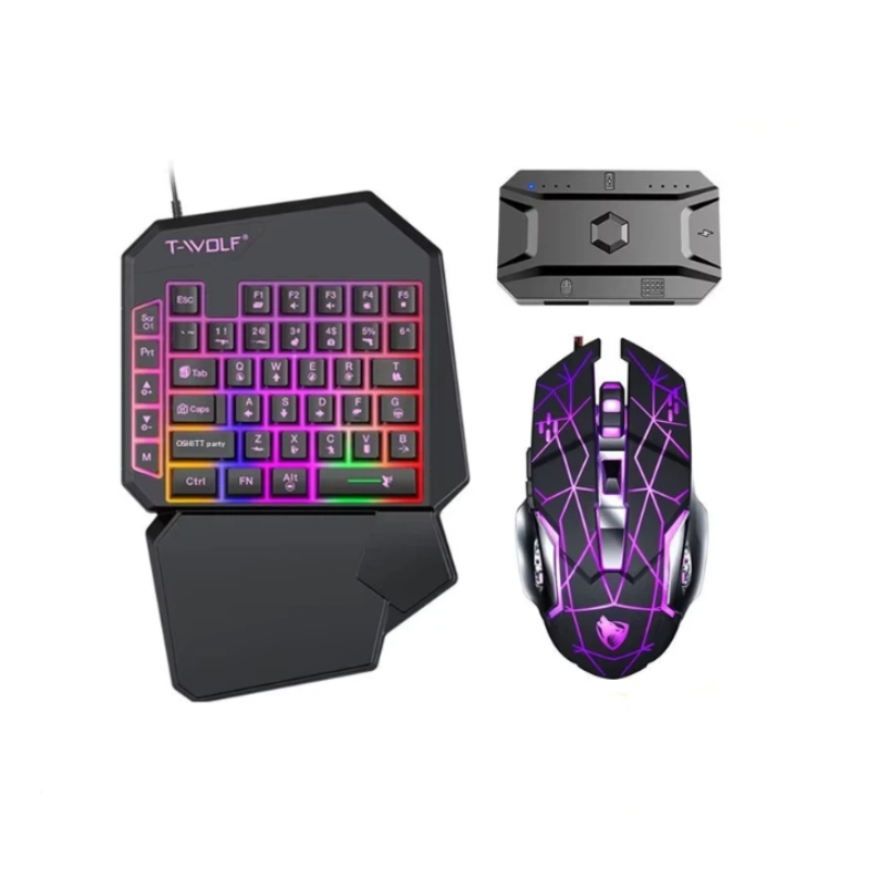 T-Wolf Tf950 5 in 1 한손 게이밍 키보드 - Gaming Keyboard 1 Hand 리뷰 및 가격
