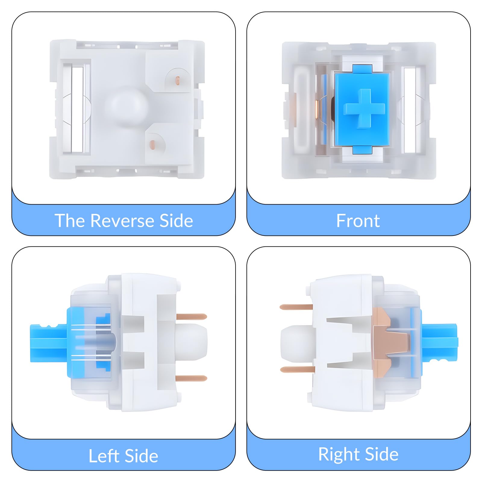 30 PCS 기계식 키보드 스위치 3 핀 블루 키보드  - Gaming Keyboard Blue Switches 리뷰 및 가격