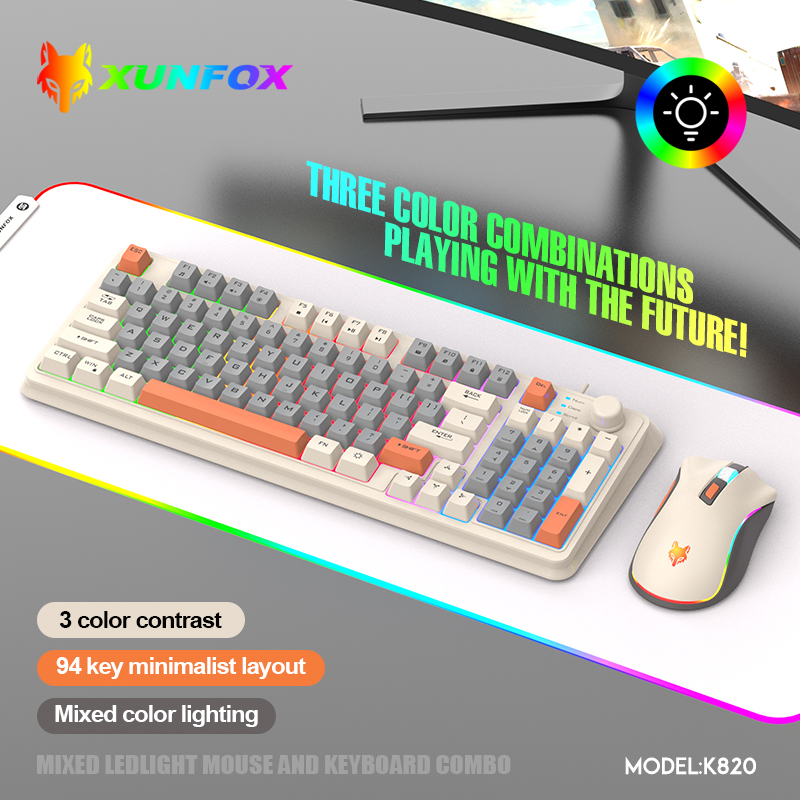 K820 USB 유선 게임 키보드 마우스 세트 조명 데 - Gaming Keyboard And Mouse Set 리뷰 및 가격