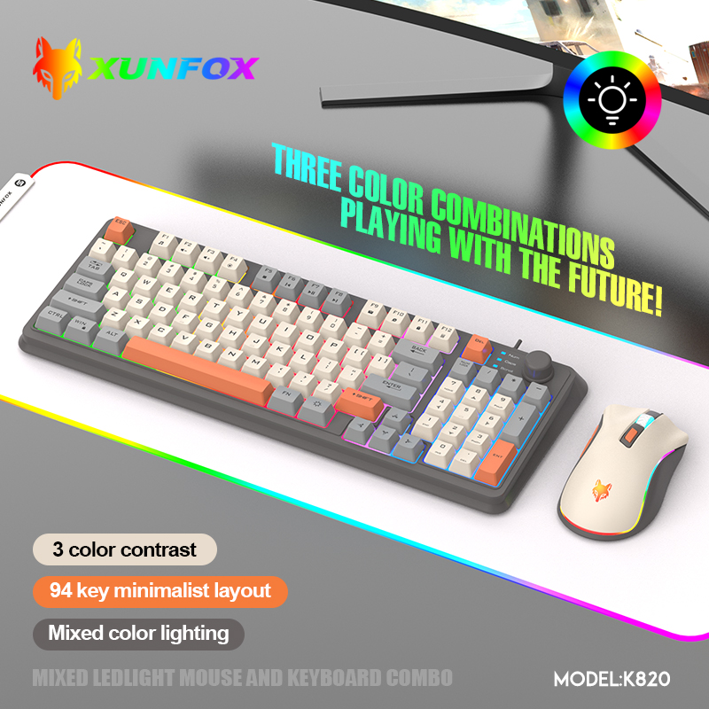K820 USB 유선 게임 키보드 마우스 세트 조명 데 - Gaming Keyboard And Mouse Set 리뷰 및 가격