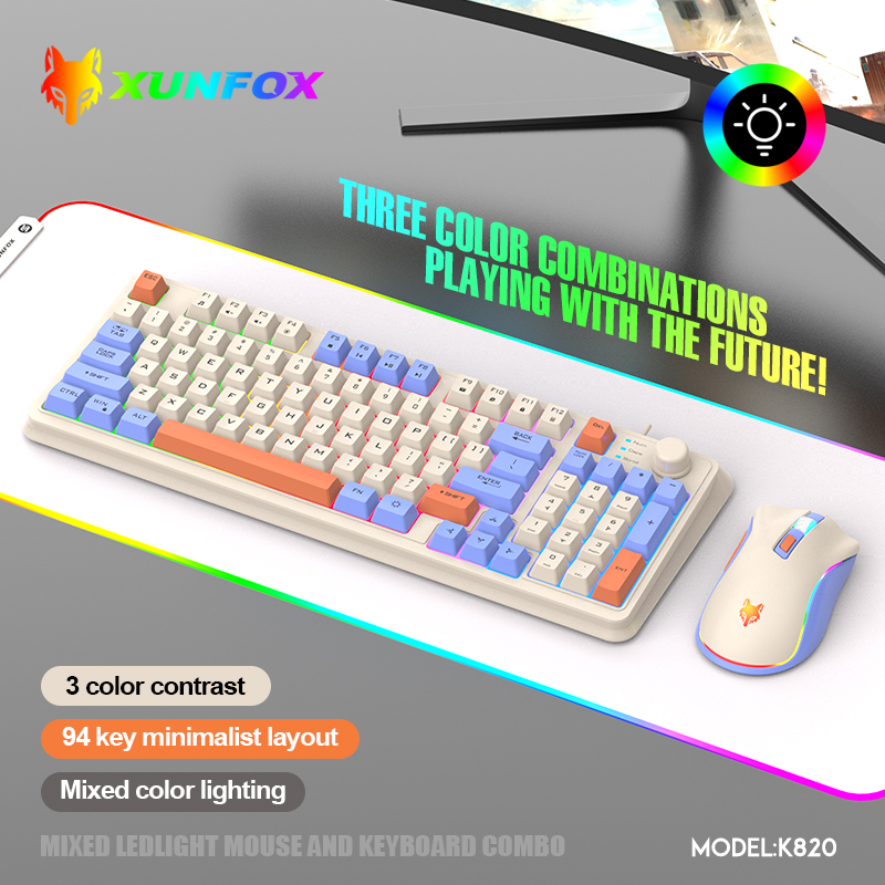 K820 USB 유선 게임 키보드 마우스 세트 조명 데 - Gaming Keyboard And Mouse Set 리뷰 및 가격