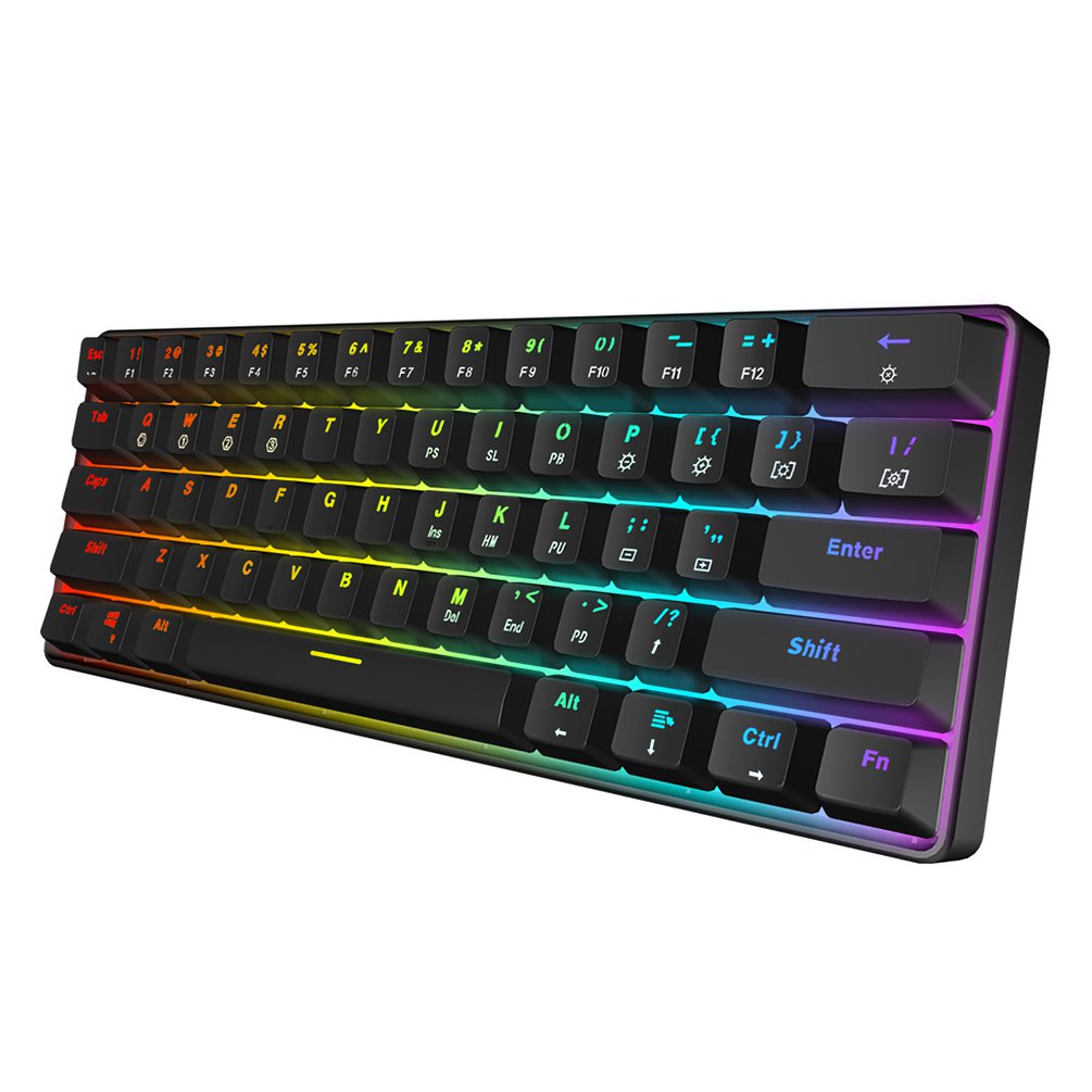 SKYLOONG GK61 미니 휴대용 60% 게이머 광 - Gaming Keyboard Blue Switches 리뷰 및 가격
