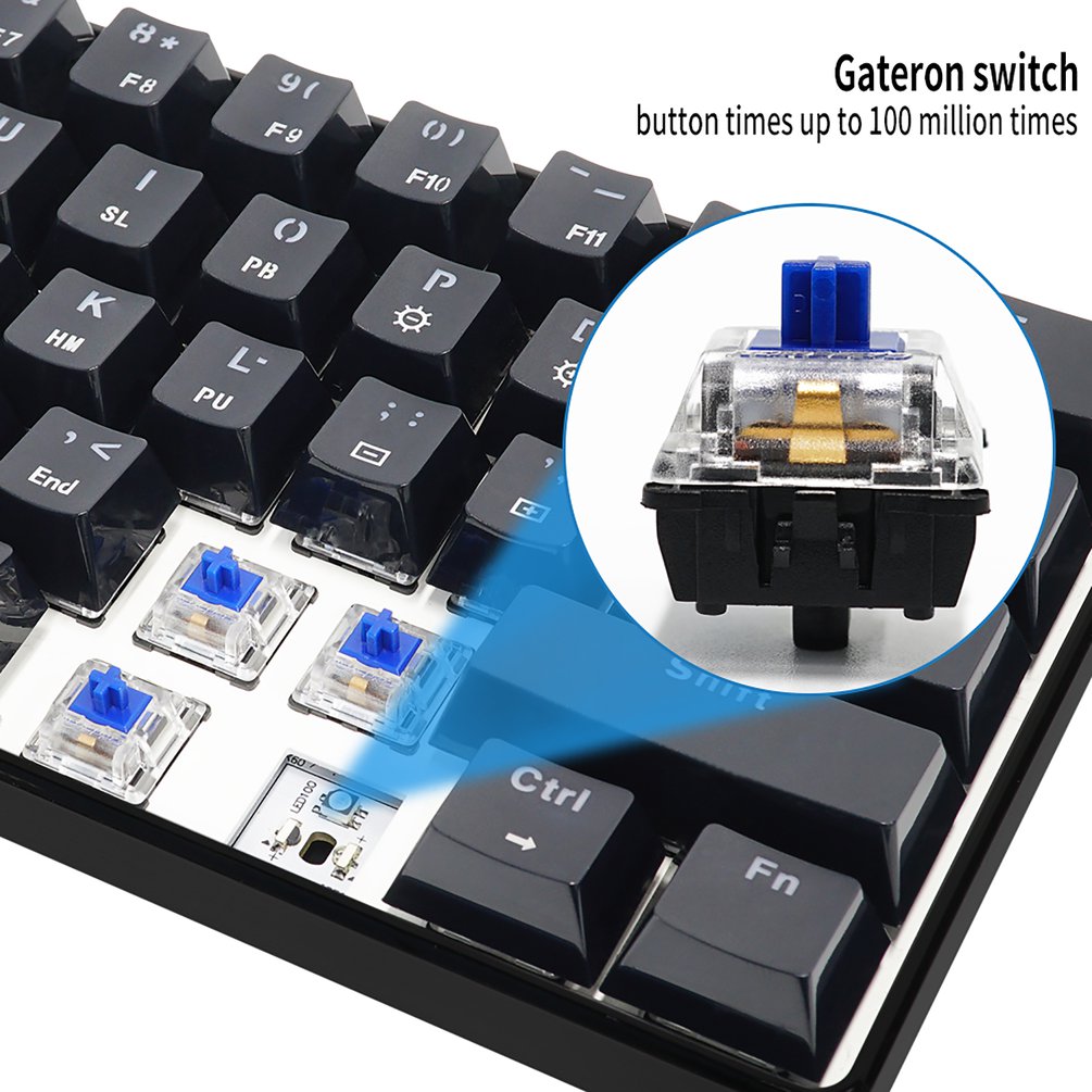 SKYLOONG GK61 미니 휴대용 60% 게이머 광 - Gaming Keyboard Blue Switches 리뷰 및 가격