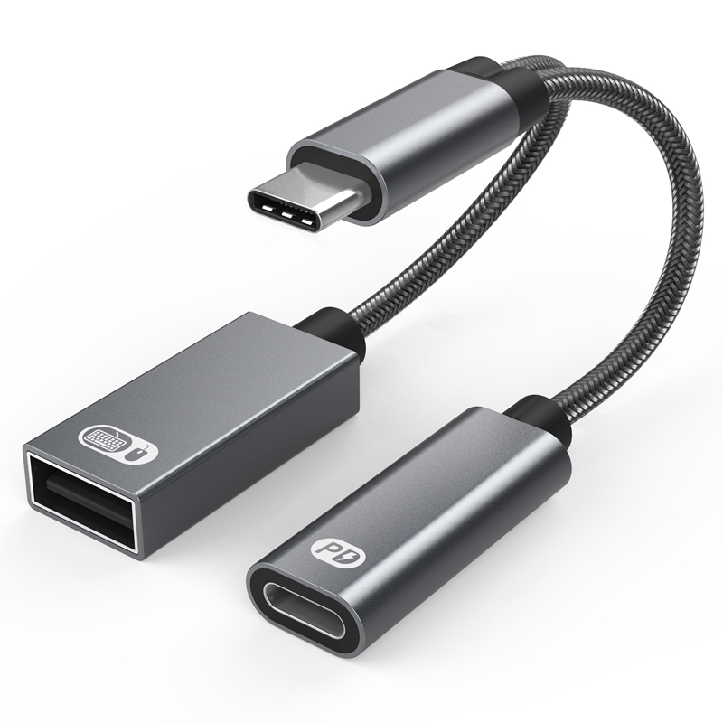 오디오 1-2 C타입-USB OTG C 다기능 어댑터, - Gaming Keyboard Type C 리뷰 및 가격