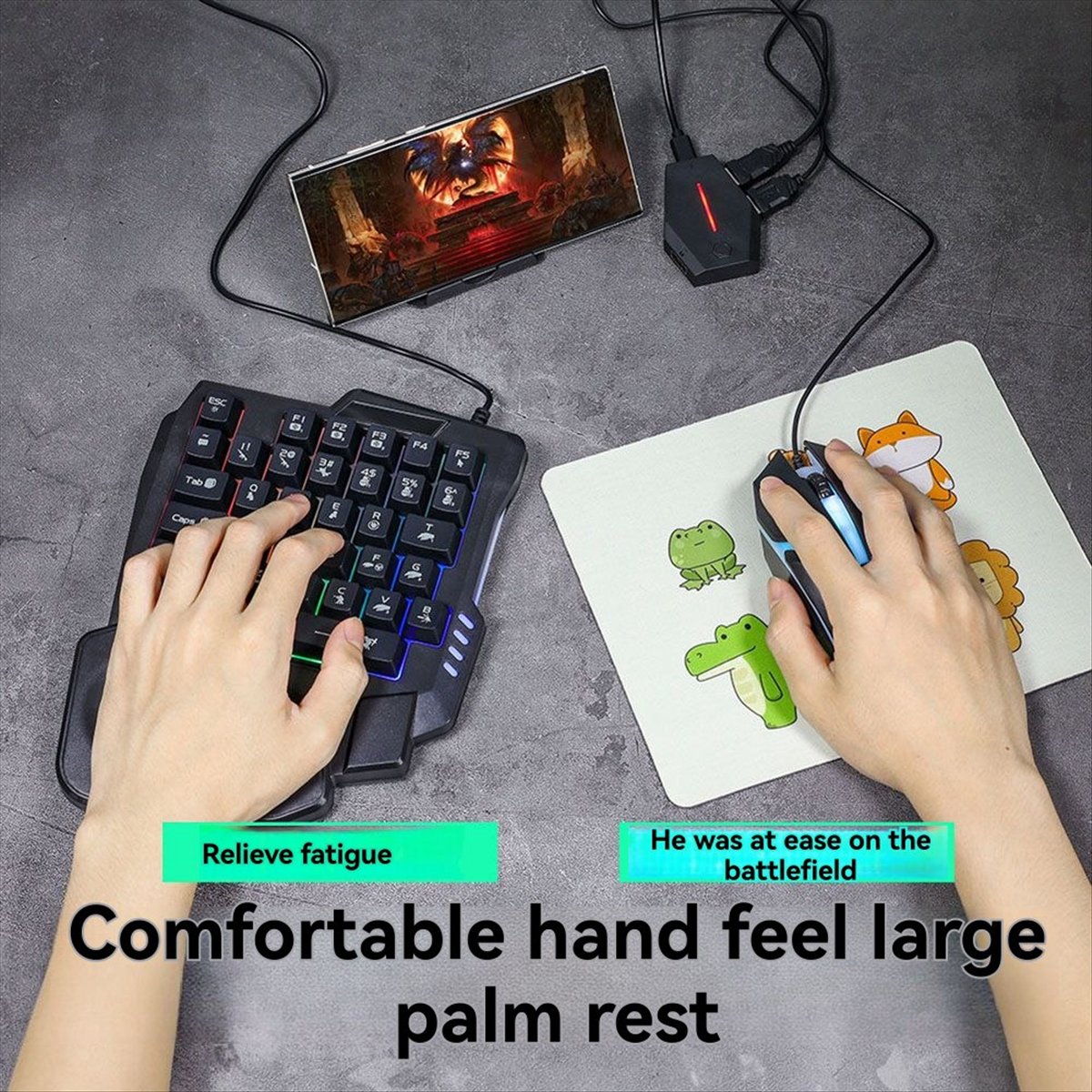 굿프라이스 35키 인체공학적 RGB 게이밍 키보드+키보 - Gaming Keyboard 1 Hand 리뷰 및 가격